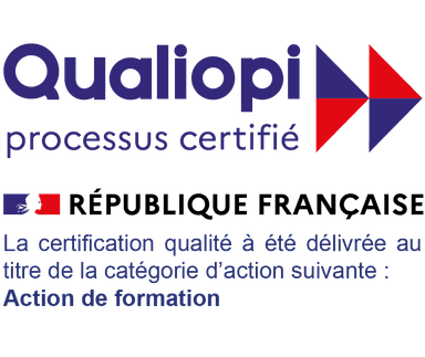 Logo Qualiopi — processus certifié, Action de formation
