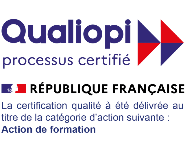 Logo Qualiopi — processus certifié, Action de formation